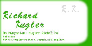 richard kugler business card